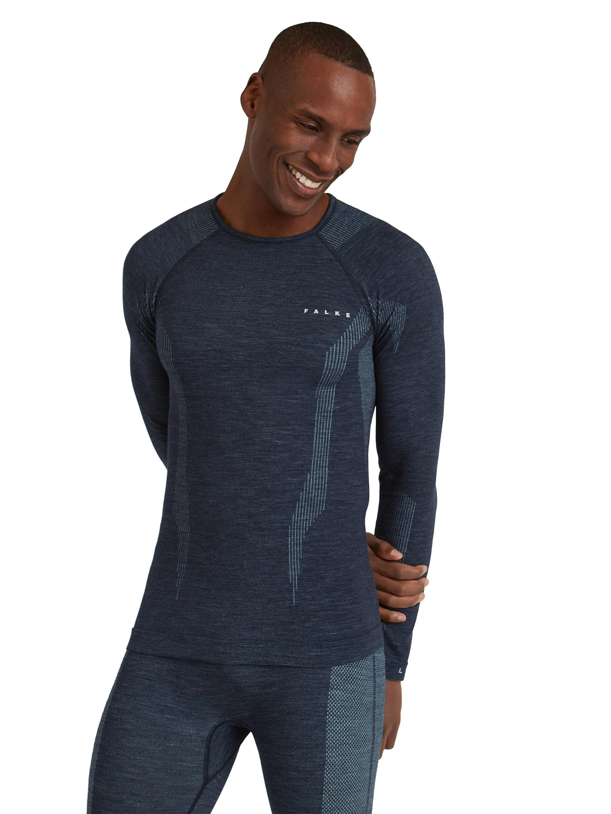 FALKE Base Layer‌‌‌‌‌‌‌‌ in Blau: Vorderseite