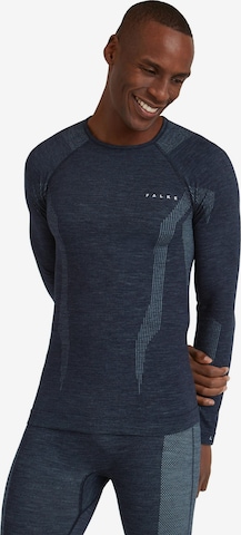 FALKE Base Layer in Blau: Vorderseite