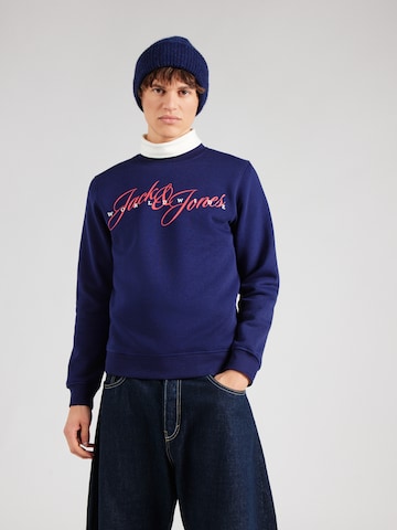 JACK & JONES Свитшот 'JORINWOOD' в Белый: спереди
