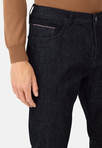 Coupe slim Jean Boggi Milano en bleu