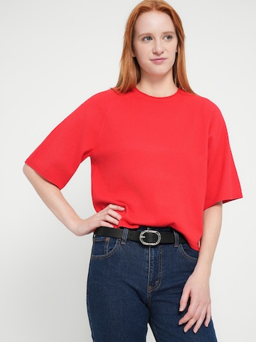 ONLY Sveter 'ONLLOYAL' - Červená