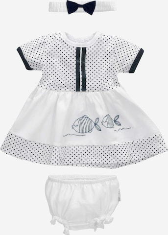 Baby Sweets Set in White: front