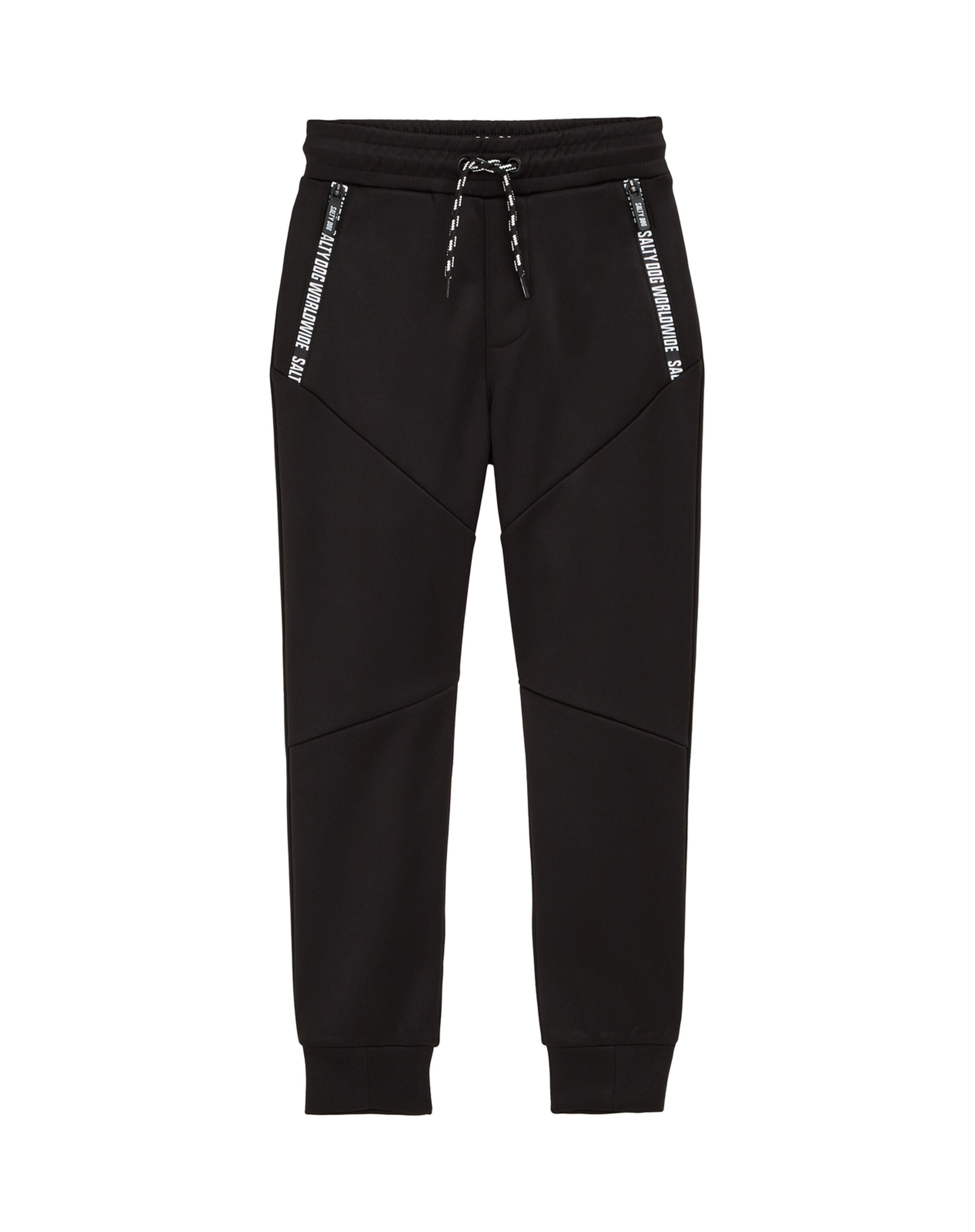 WE FashionLoosefit Hlače - crna boja: prednji dio