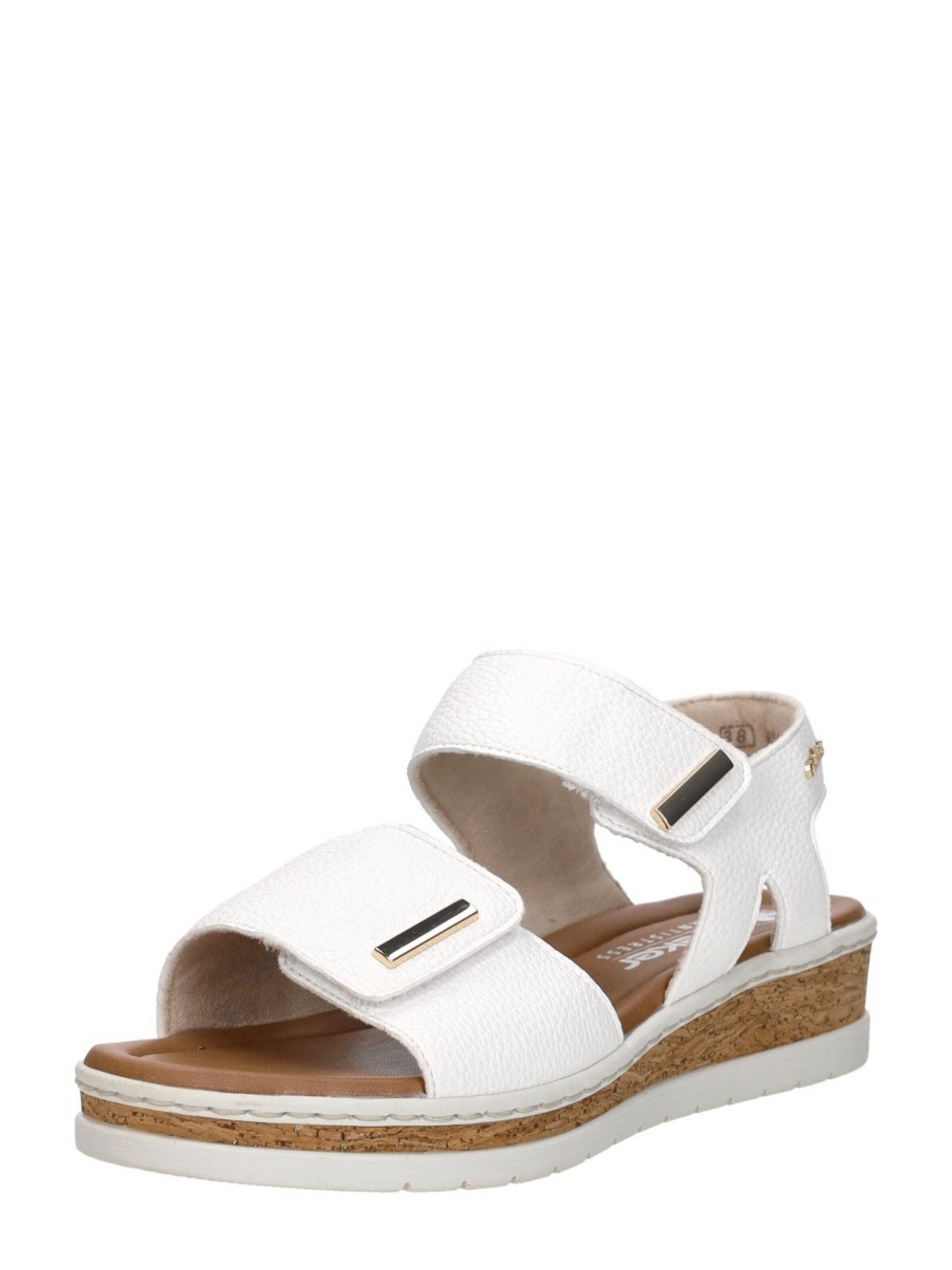 Rieker Sandal 'Sandalen Plat' in White