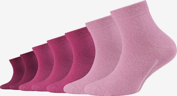 camano Socks in Pink: front