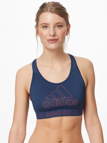 ADIDAS PERFORMANCE Bustier Športni nederček 'Don't Rest' | modra barva: sprednja stran