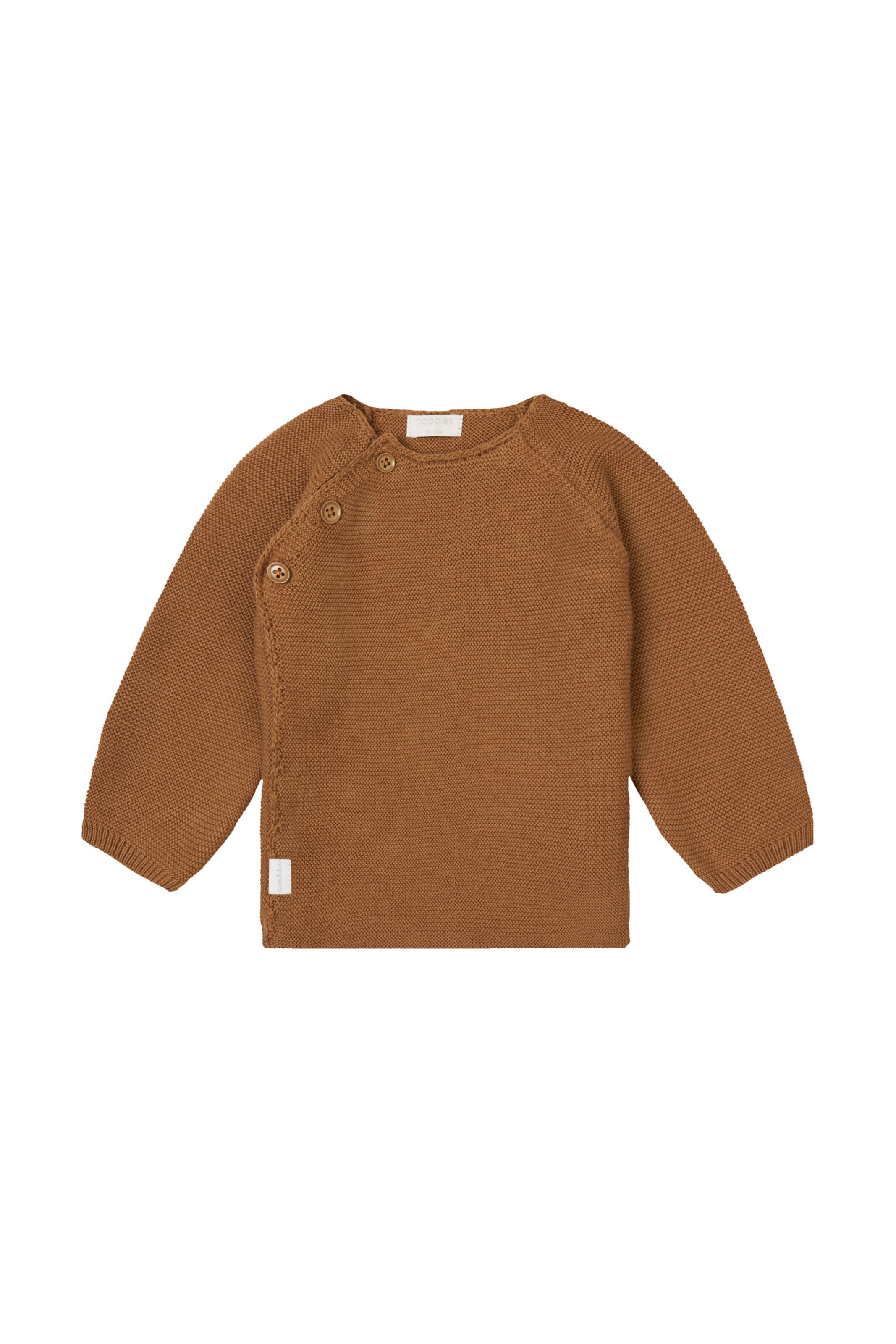 Noppies Gebreid vest 'Pino' in Bruin: voorkant