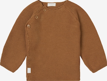 Noppies Knit cardigan 'Pino' in Brown: front
