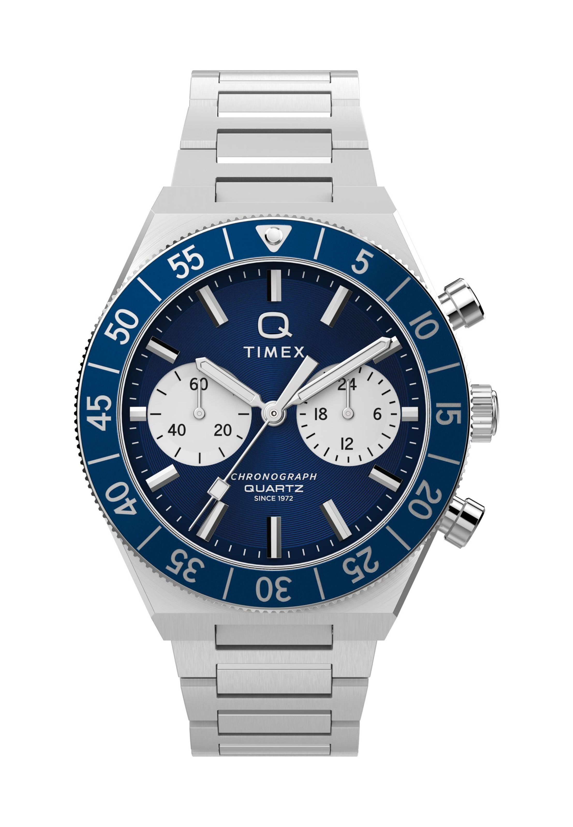 Montre à affichage analogique TIMEX en bleu : devant