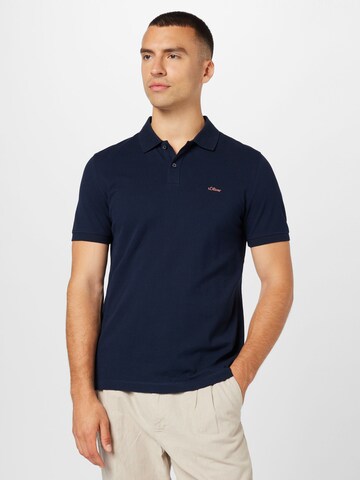 s.Oliver Poloshirt in Blau: Vorderseite