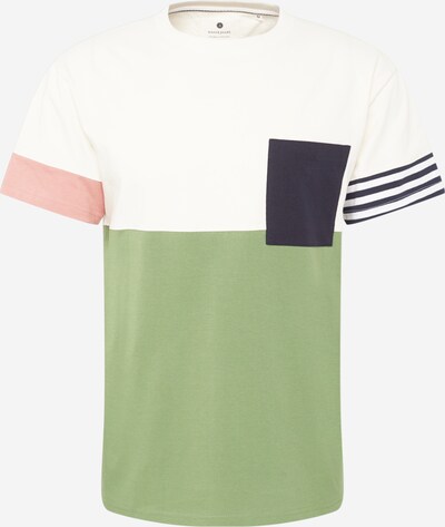 Tricou 'AKKIKKI' anerkjendt pe albastru marin / oliv / roz / alb, Vizualizare produs
