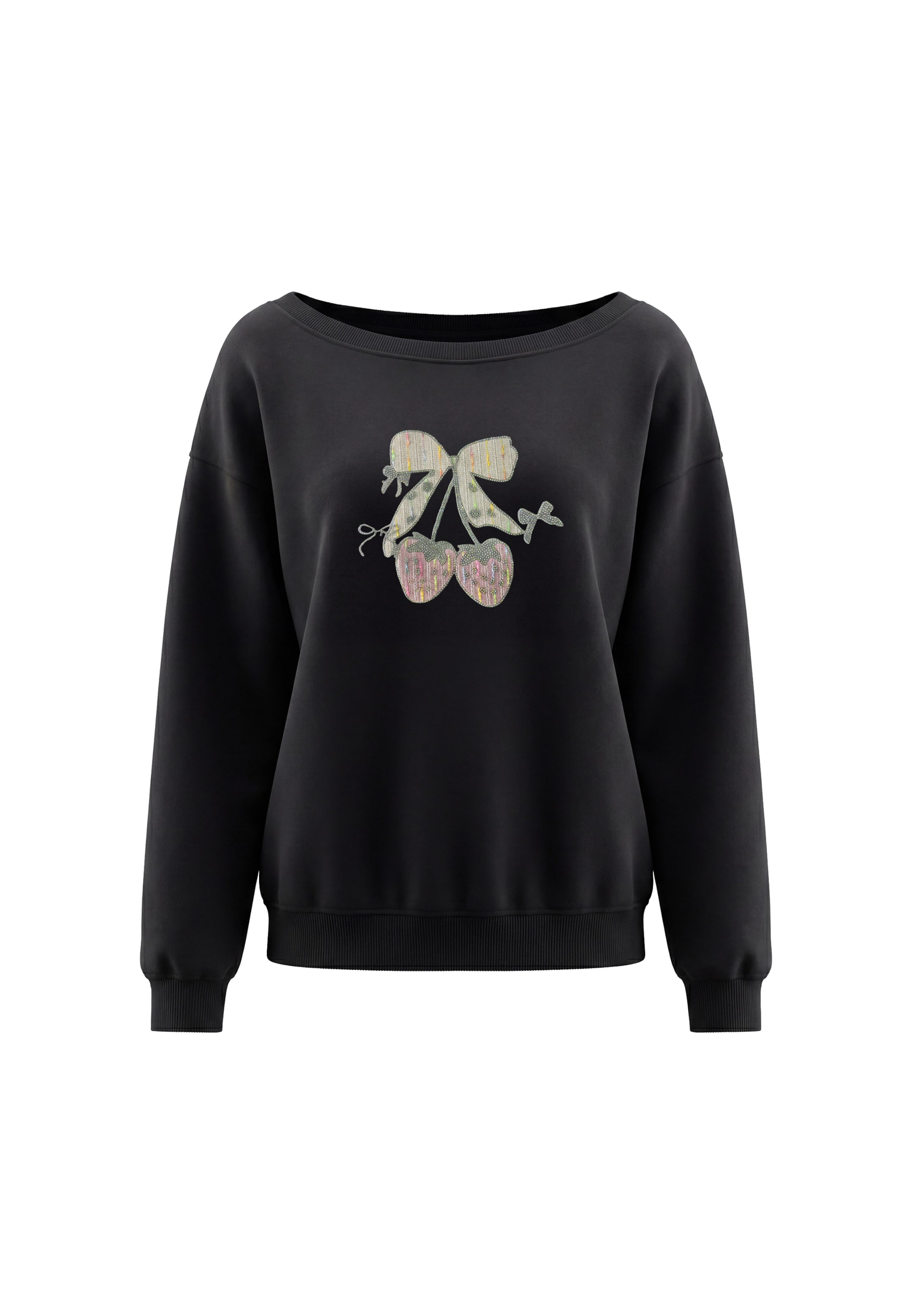 Sweat-shirt MYMO en noir : devant
