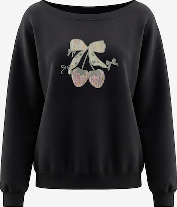 Sweat-shirt MYMO en noir : devant