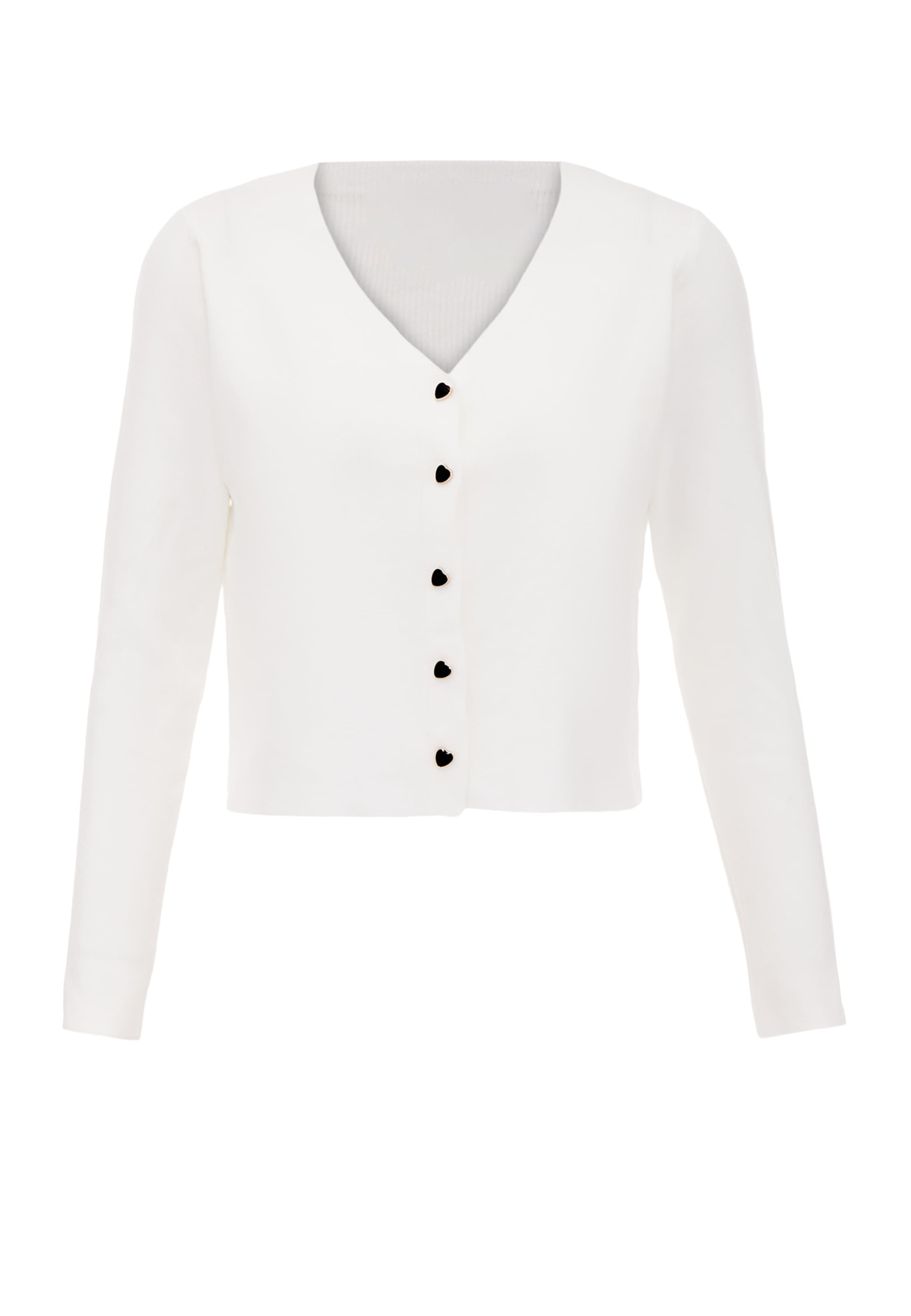 IMMY - Casaco de malha em branco: frente