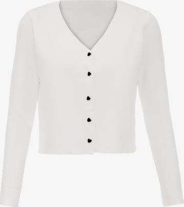 Cardigan IMMY en blanc : devant