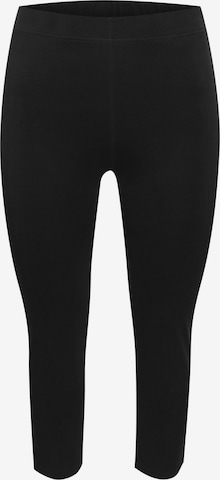 Fransa Curve Skinny Leggings 'Fpkokos Le 2' in Zwart: voorkant