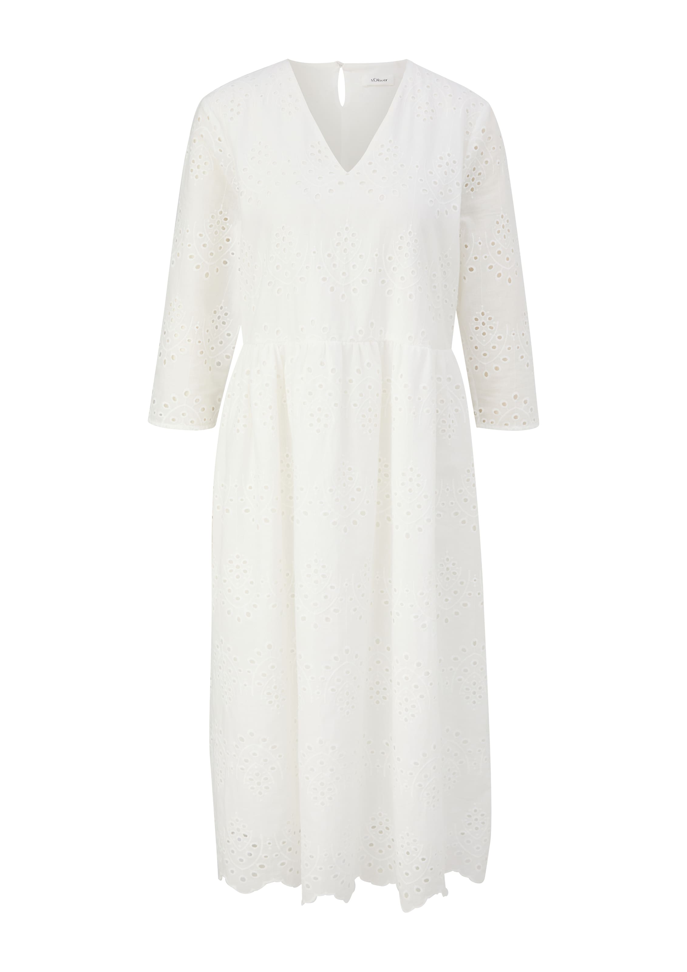 s.Oliver BLACK LABEL Kleid in Weiß: Vorderseite