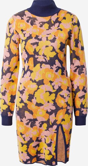 Chi Chi London Kleid in navy / gelb / orange / rosa, Produktansicht
