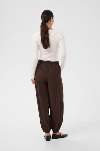 Kaffe Barrel Trousers 'KAAlberta' in Brown