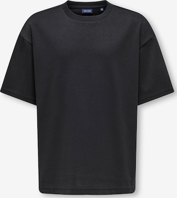 T-Shirt 'OSJCASPIAN' Only & Sons Junior en noir : devant