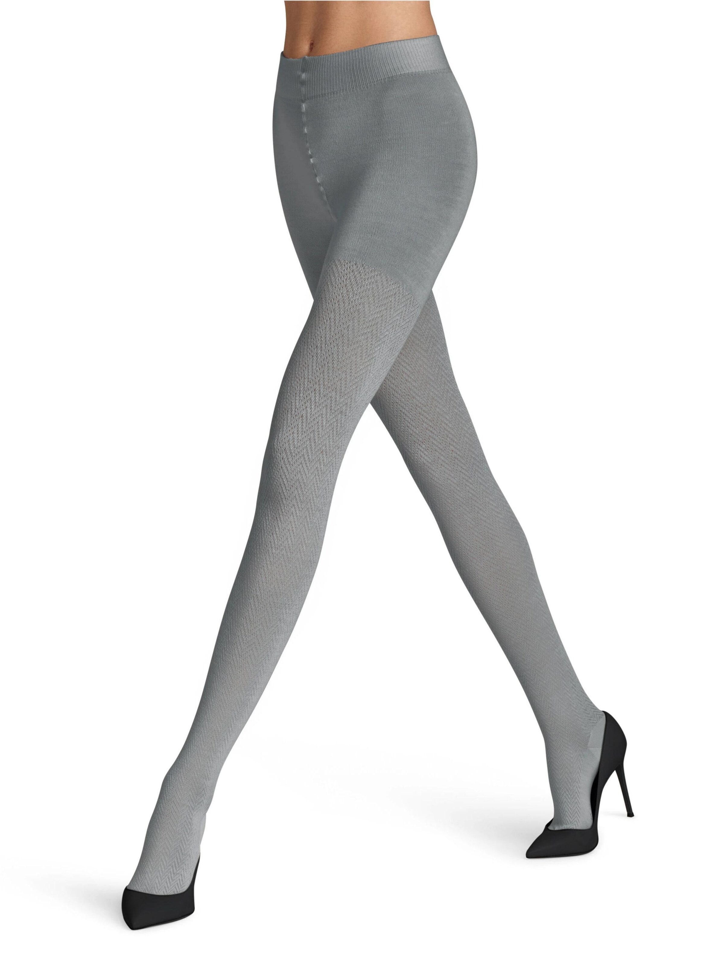 FALKE Tights 'Fable Estate' in Grey: front