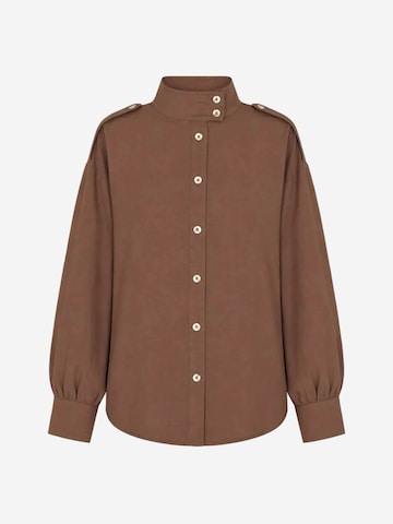 MixRay Shirt 'Hemden' in Brown: front