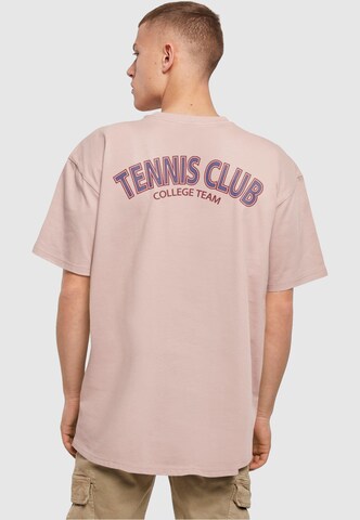 Merchcode T-Shirt 'College Club' in Pink