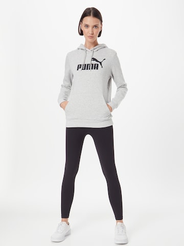 PUMA قميص رياضي 'ESSENTIAL Logo Hoodie' بلون رمادي