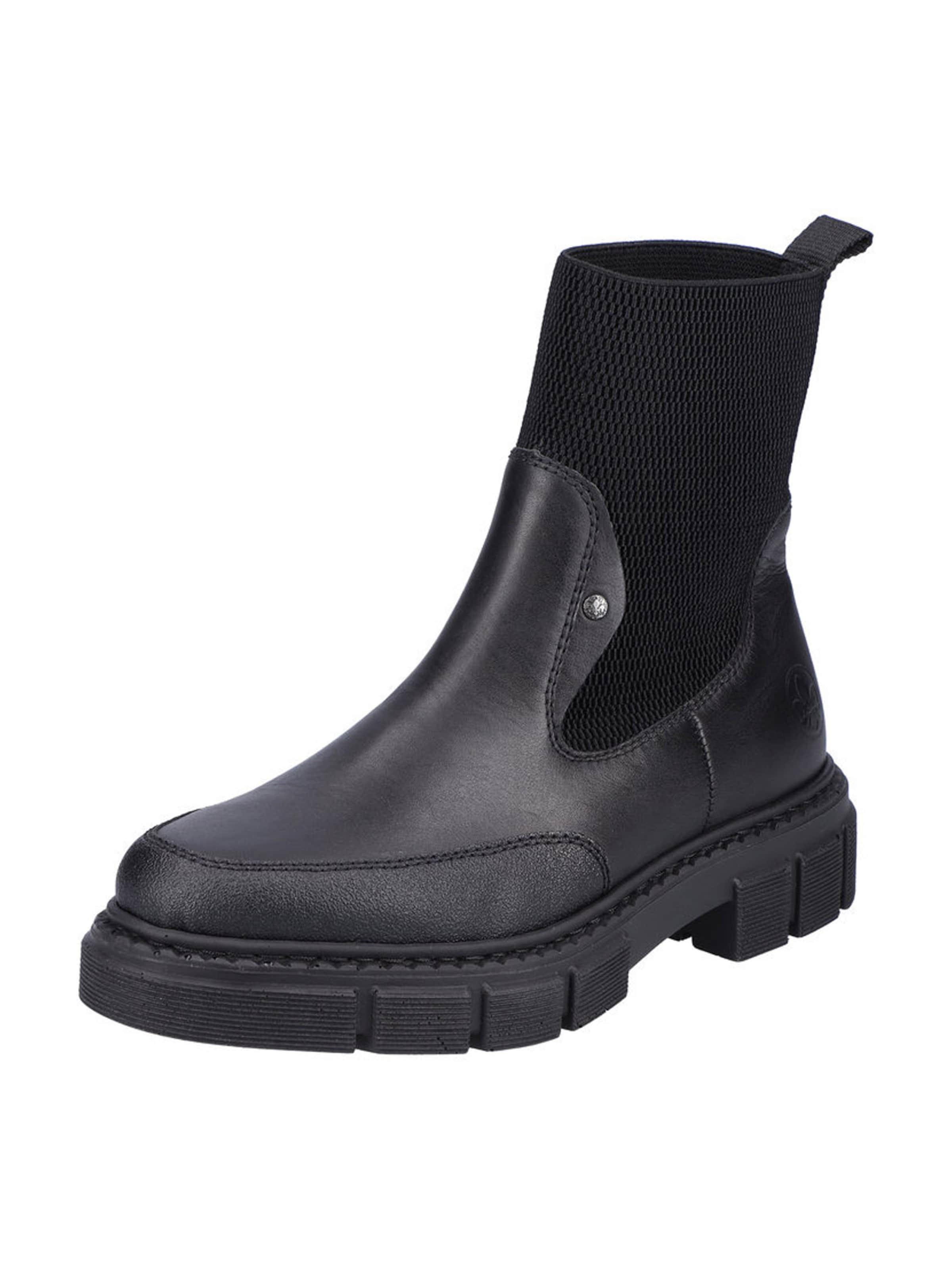 Bottines Rieker en noir : devant
