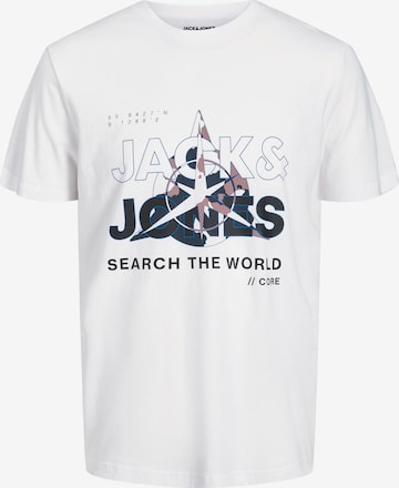 JACK & JONES Тениска 'Hunt' в бяло: отпред