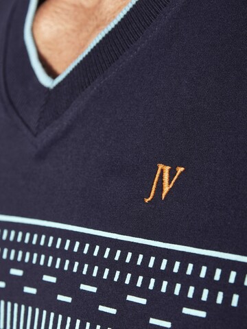 Jan Vanderstorm Pyjama kort 'Rudewin' in Blauw