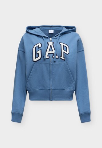 Veste de survêtement 'HERITAGE' GAP en bleu : devant