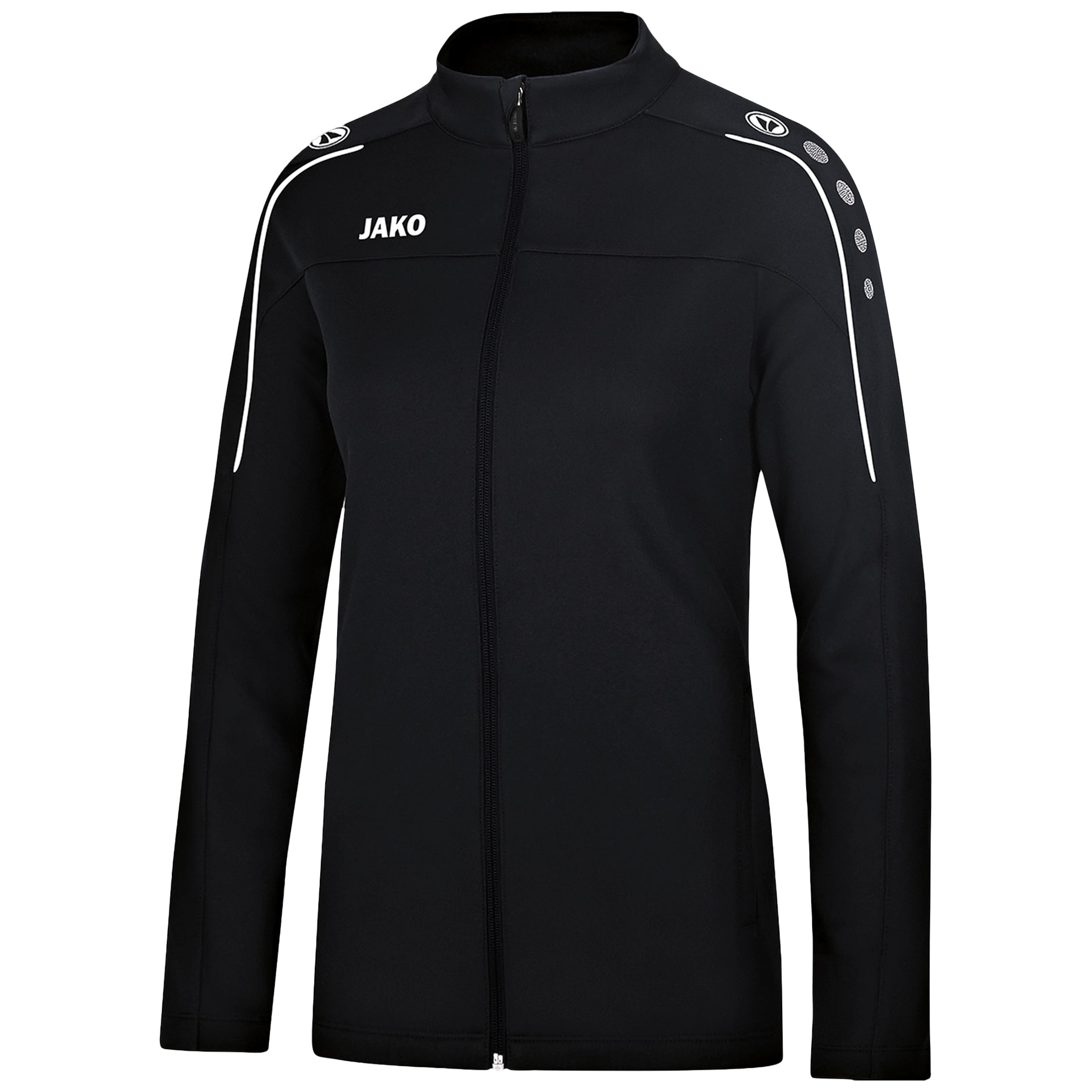JAKO Sportjacke in Schwarz: Vorderseite