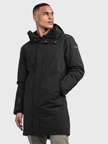 Parka d’hiver Schöffel en noir : devant