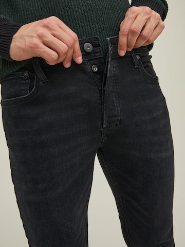 JACK & JONES Slimfit Jeans 'Tim' in Schwarz