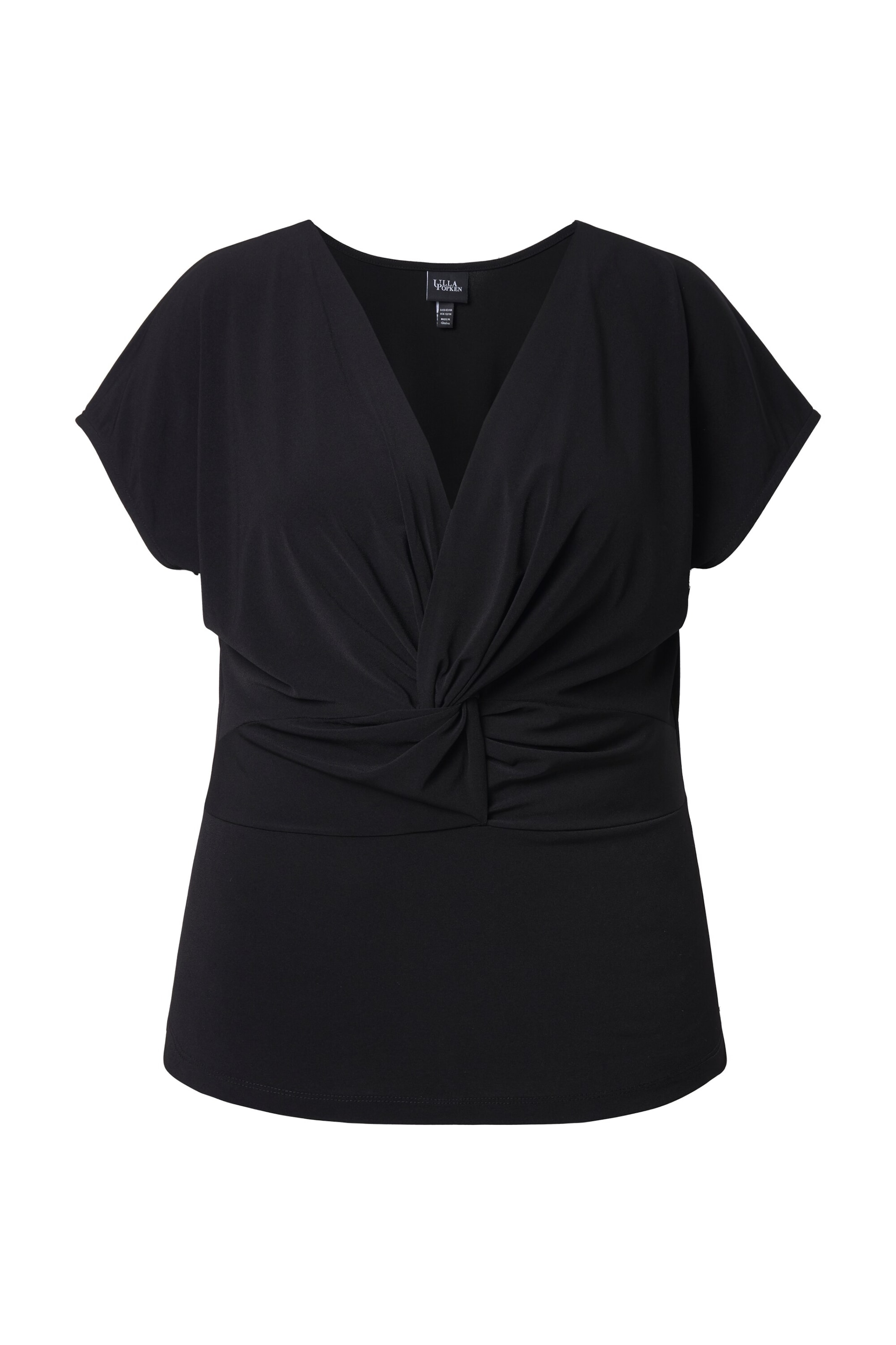 Ulla Popken Shirt in Zwart: voorkant