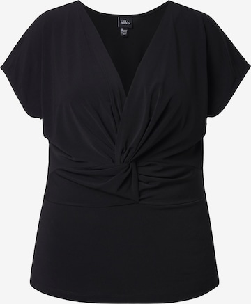 Ulla Popken Shirt in Schwarz: Vorderseite