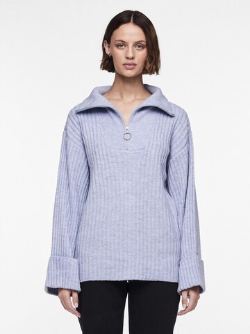 PIECES Pullover 'HASY' i blå: forside