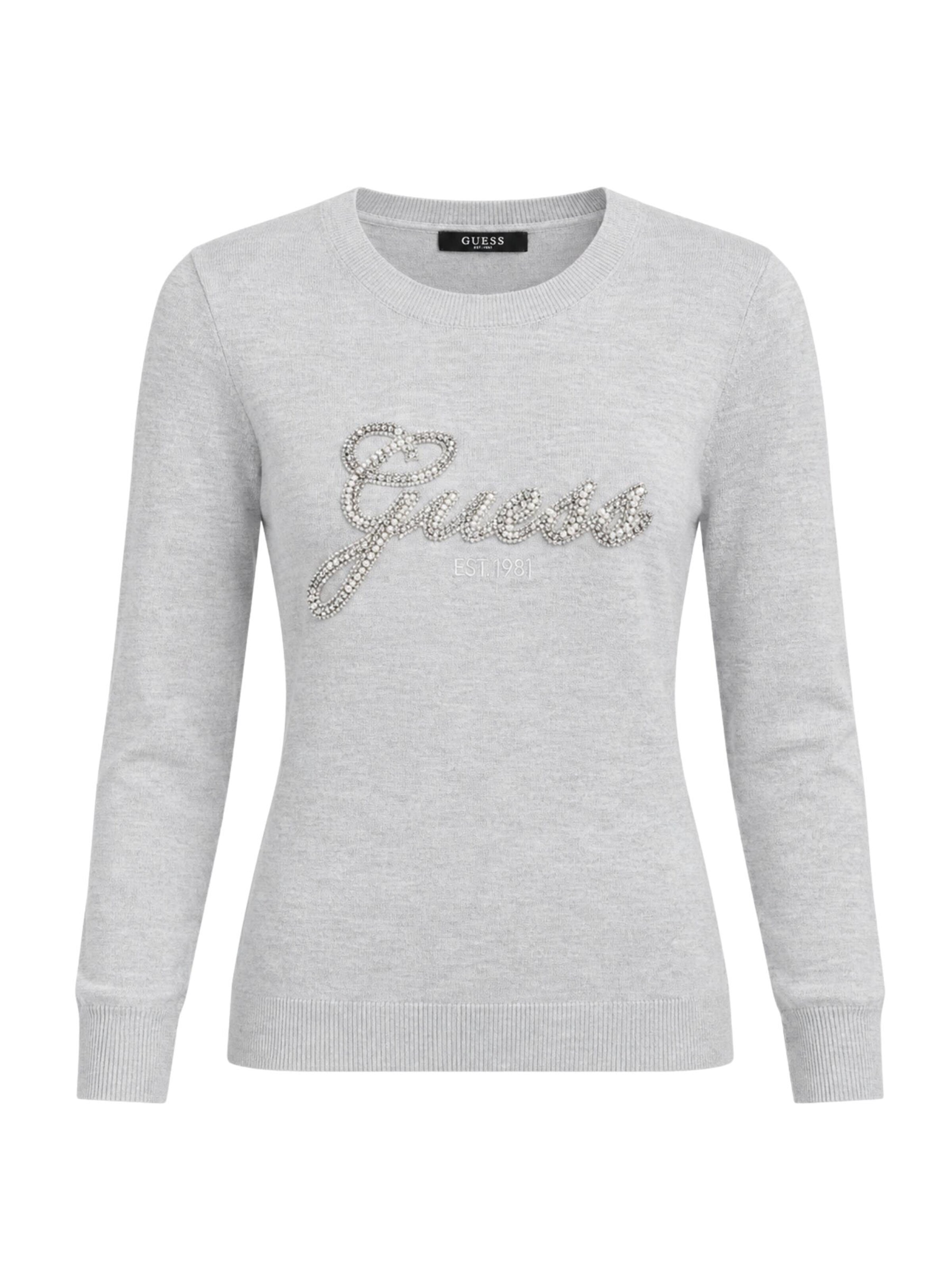 GUESS Pullover 'W6BR53Z1454'‌‌ in L in hellgrau, Produktansicht