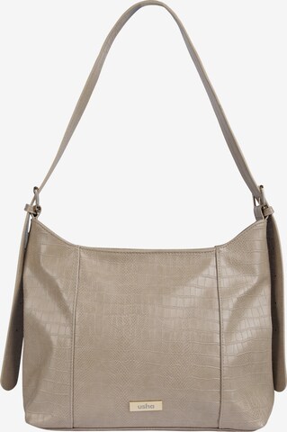 Usha Handtas in Beige: voorkant