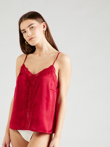 Chemise de nuit Lindex en rouge : devant