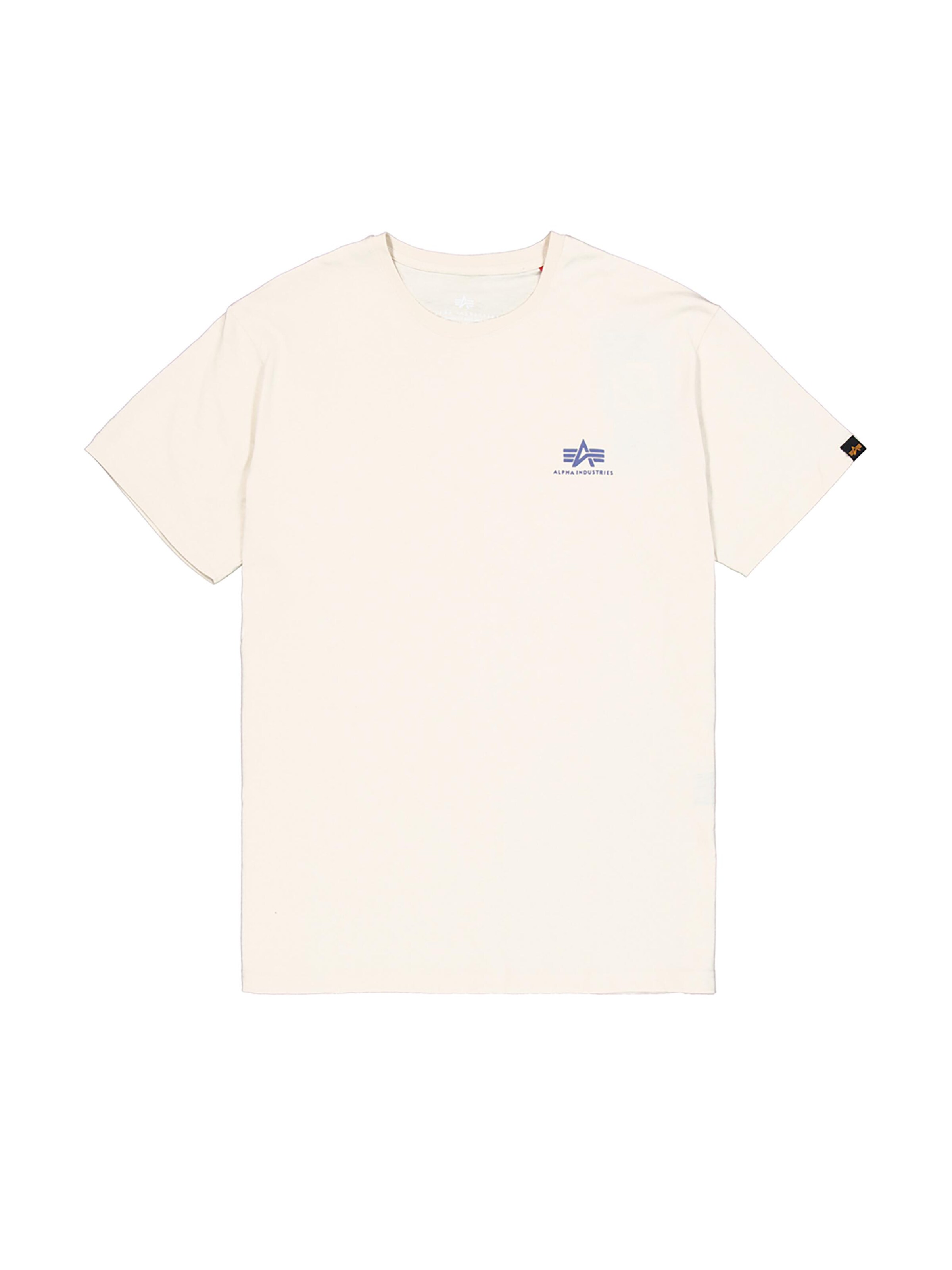 ALPHA INDUSTRIES Shirt 'Basic Small Logo'‌‌ in Weiß: Vorderseite