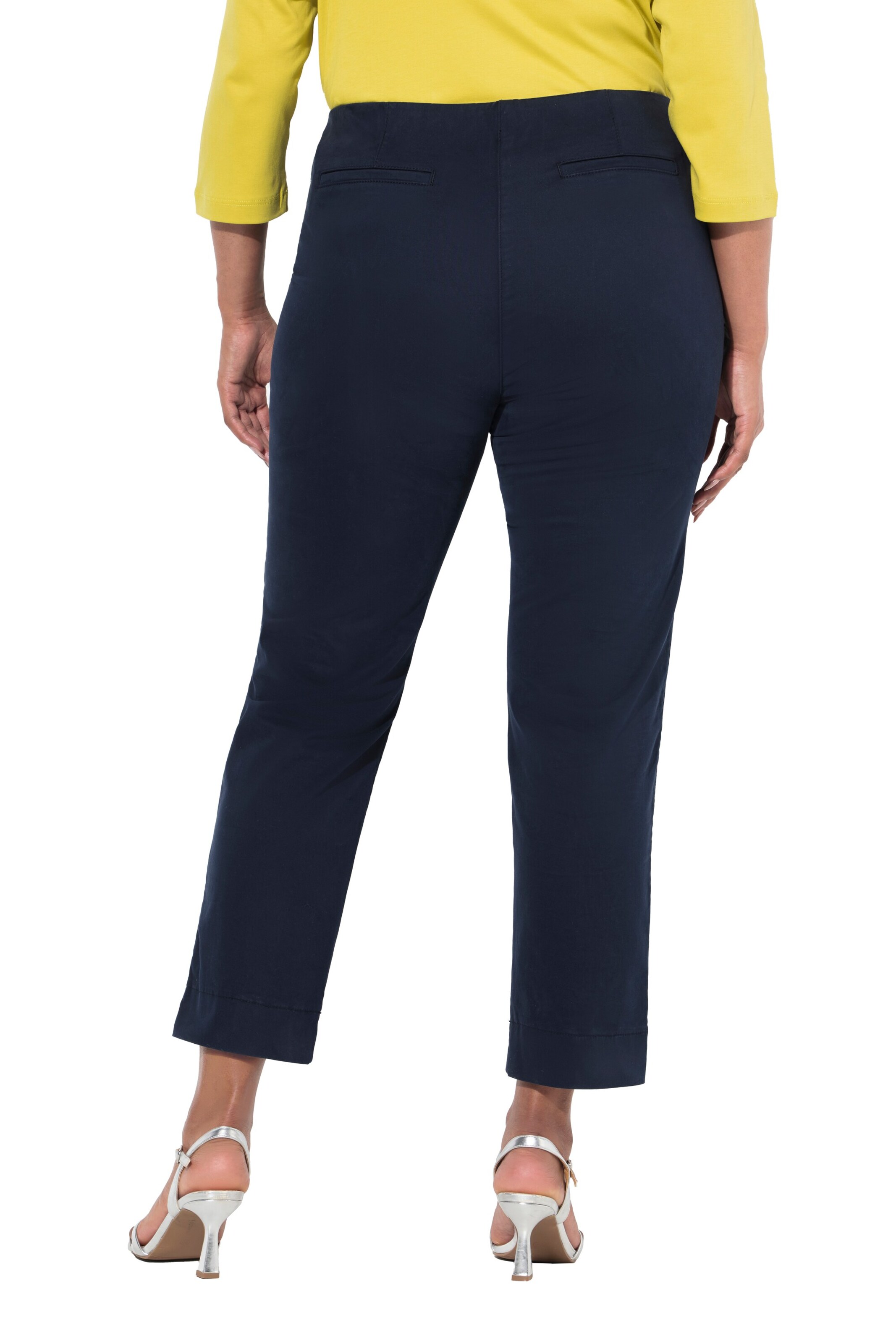 Ulla Popken Slimfit Broek in Blauw