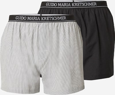 Guido Maria Kretschmer Men Calzoncillo boxer 'Cem ' en antracita / gris oscuro / negro / blanco, Vista del producto
