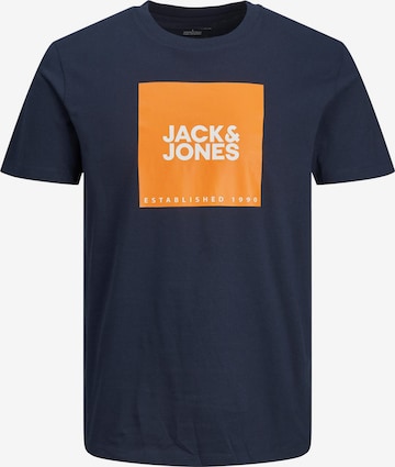 JACK & JONES Тениска в синьо: отпред