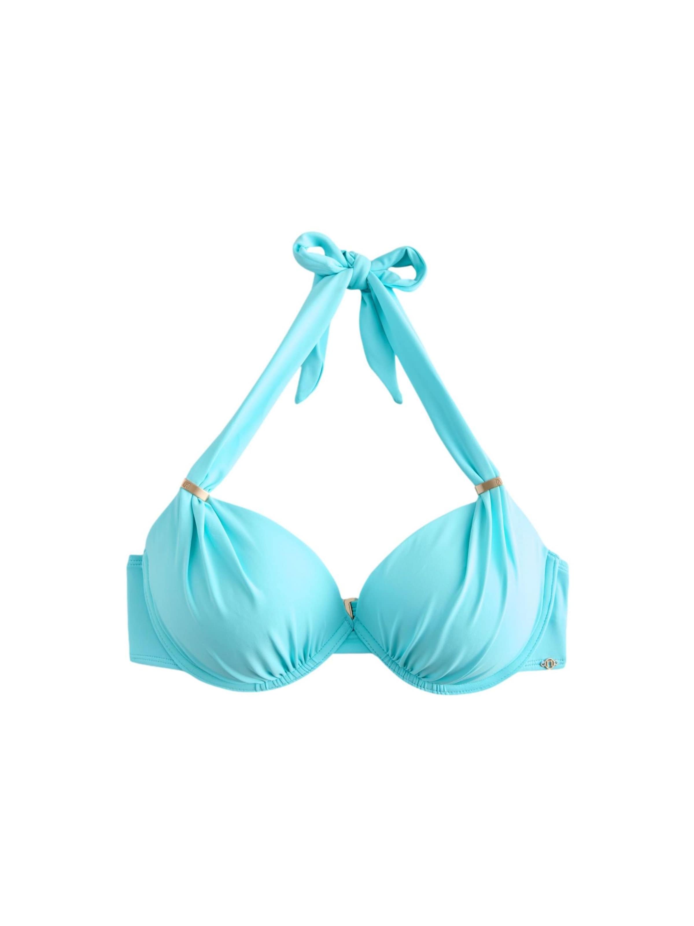 Next - Top de bikini en azul: frente