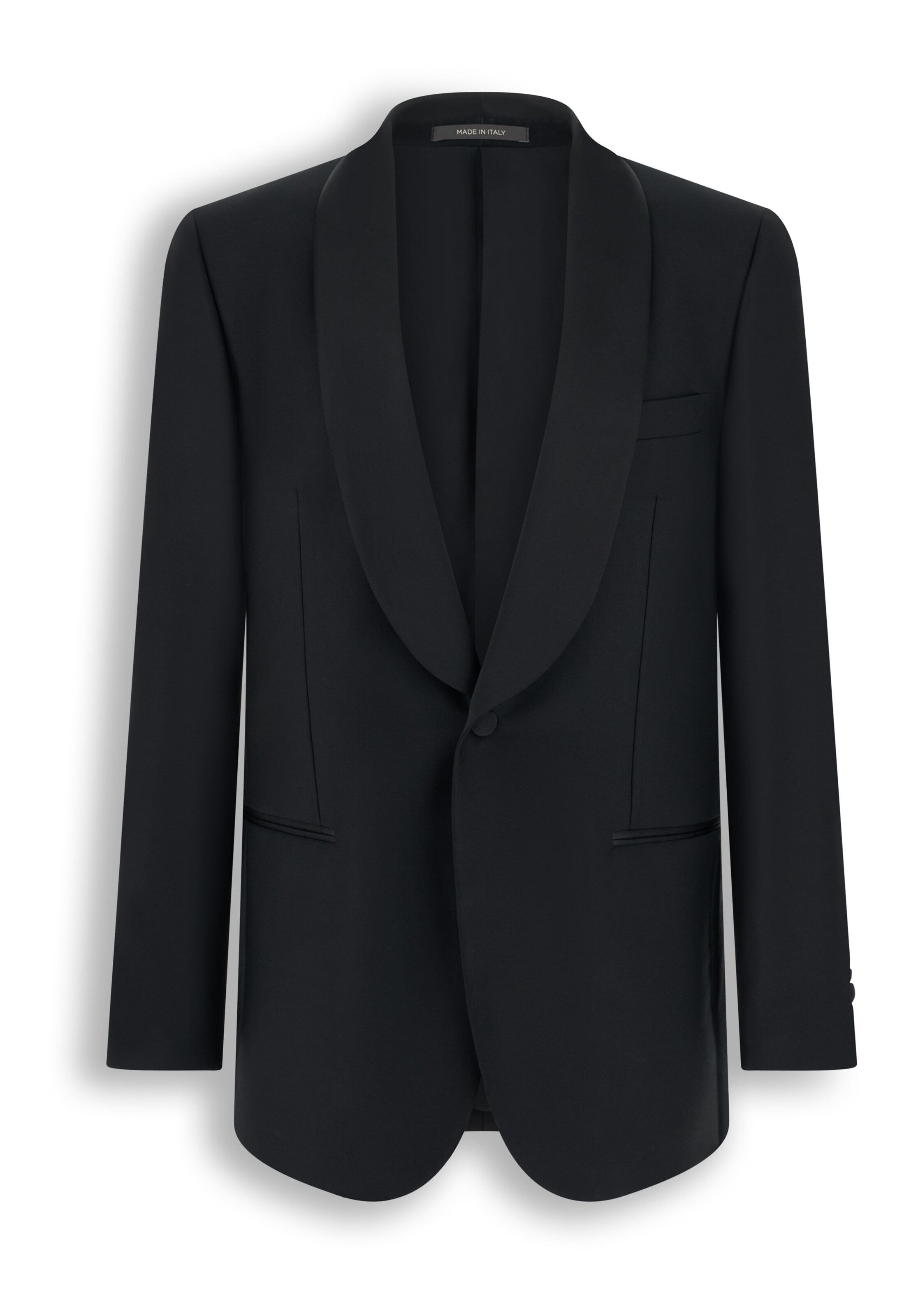 Boggi Milano Regular fit Business-colbert in Zwart: voorkant