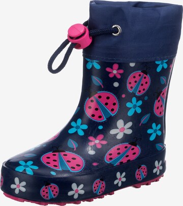 BECK Rubber Boots 'GLÜCKSKÄFER' in Blue