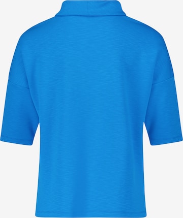 Cartoon Sweatshirt mit Stehkragen in Blau