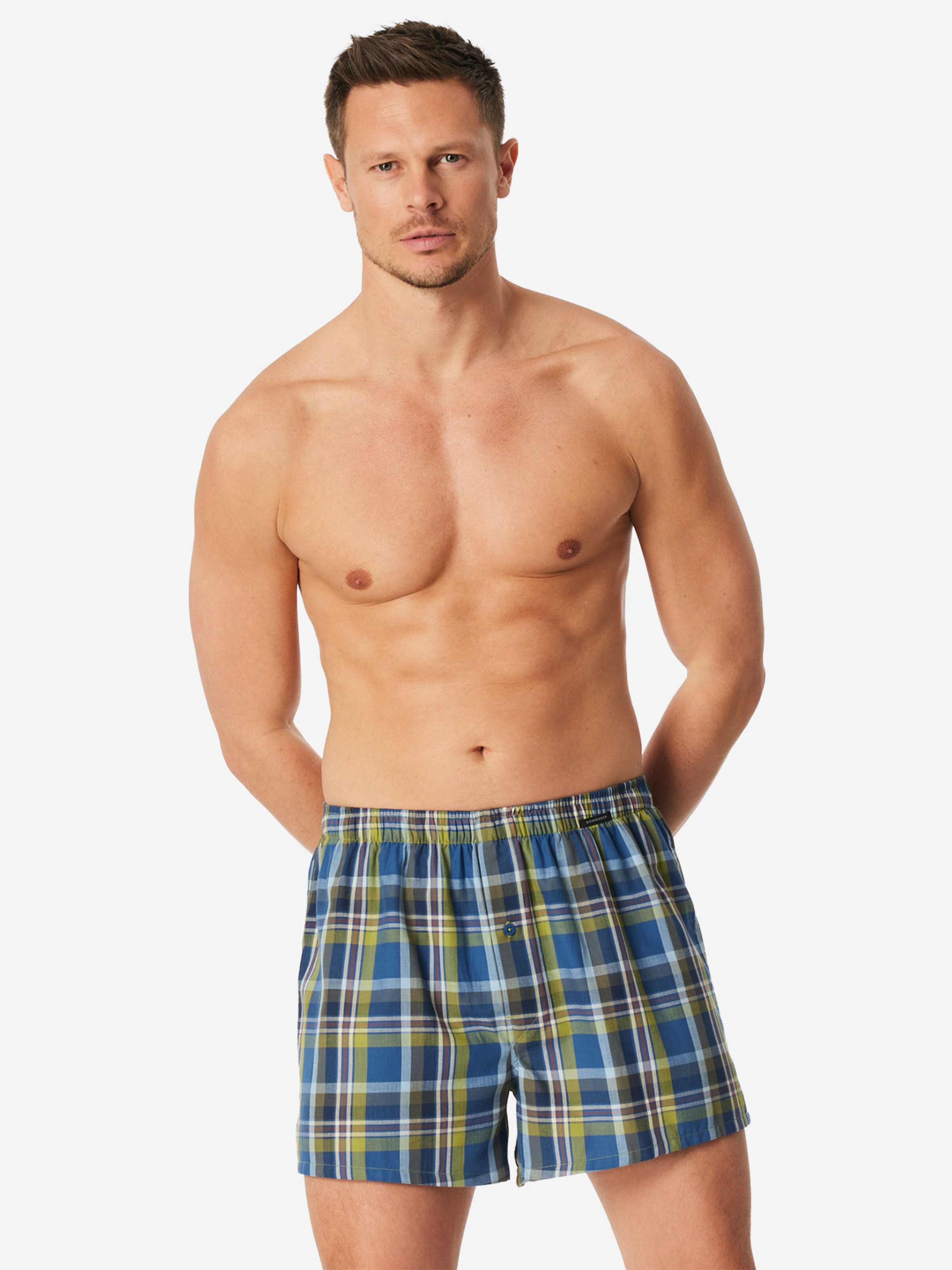 SCHIESSER Boxer ' Boxershorts ' in Blau